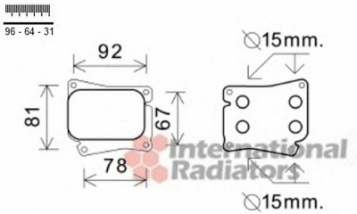 VAN WEZEL 30003559 -  масляный радиатор, двигательное масло